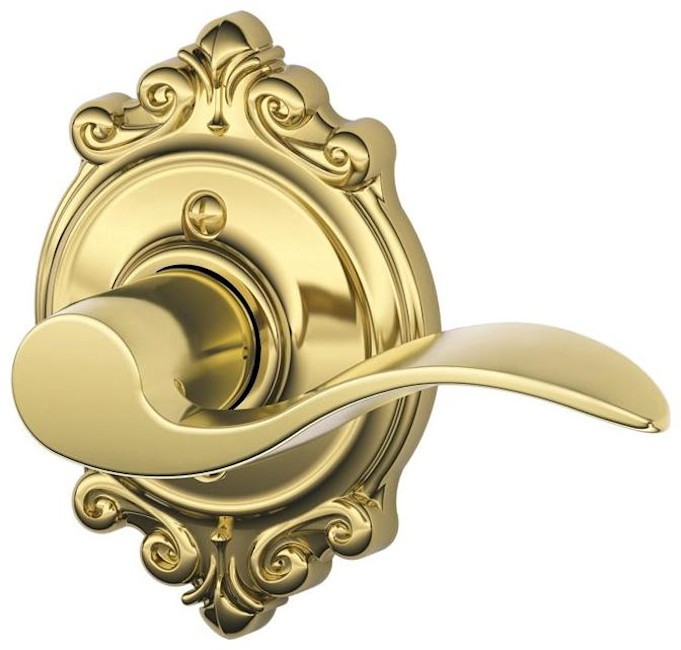 Schlage F170-ACC-BRH Right Hand Non-Turning Single-Sided Door Lever