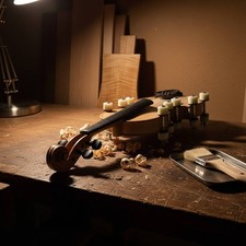 Geigenbauklemme aus Ahornholz Geigenzwinge schmales Maul f&uuml;r Reparaturwerkstatt