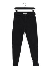 Topshop Women's Jeans W 28 in; L 32 in Black Cotton with Elastane, Other Skinny