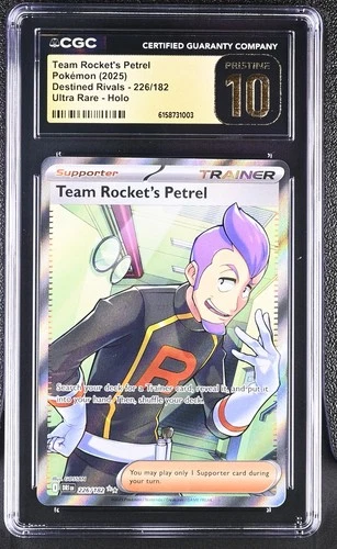 Pokemon Team Rocket's Petrel 226/182 Holo Destined Rivals - CGC 10 PRISTINE