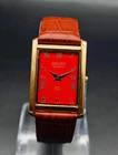 Vintage Seiko Slim Quartz Men's Golden Plated Wrist Watch -Leather Strap