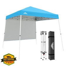 EAGLE PEAK 10x10 Pop Up Canopy Tent Sidewall Light Blue Beach Camping