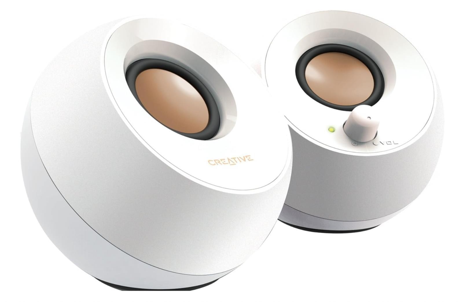 Creative Labs Creative Pebble USB 2.0 Desktop Speakers - White