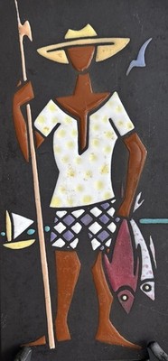 Vintage SAO CAETANO CERAMICA Folklore fisherman