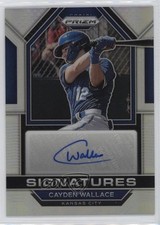 2023 Panini Prizm Signatures Silver Prizm Cayden Wallace #SIG-CW Auto 14ck