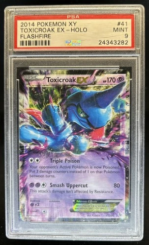 2014 Pokemon XY Flashfire Toxicroak Holo #41 PSA 9
