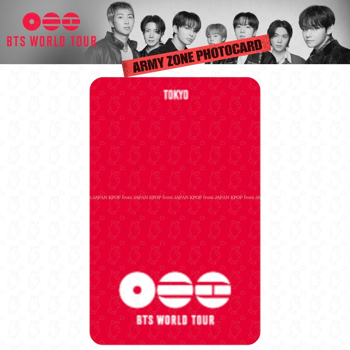 Pre BTS ARIRANG in Goyang Tokyo Army Zone Official Photocard VIP