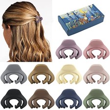 Small Hair Clips for Women Girls Kids, Tiny Hair Claw Neutral Octopus Clips