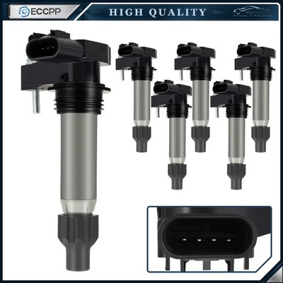 ECCPP 6 Ignition Coils For 10-16 Buick LaCrosse 16-19 Cadillac ATS V6 3.6L