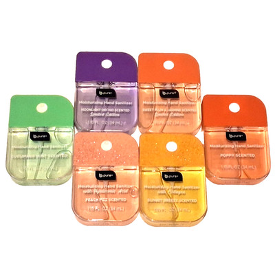B pure Hand Sanitizer Spray Scents Moonlit Orchid Peach Fizz Sweetplum & Jasmine