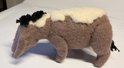 R John Wright Wintertime Eeyore Felt Doll Winnie the Pooh LE 48/250 Loose RJW