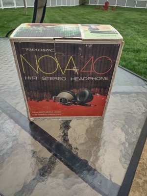Realistic NOVA 40 HI FI Stereo Headphones Cat. No. 33-993 