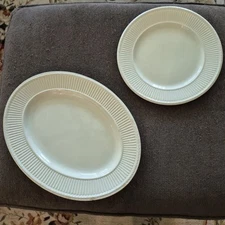 Wedgwood Edme Dinner Plate, Platter, Sugar Bowl (no cover), and Creamer 