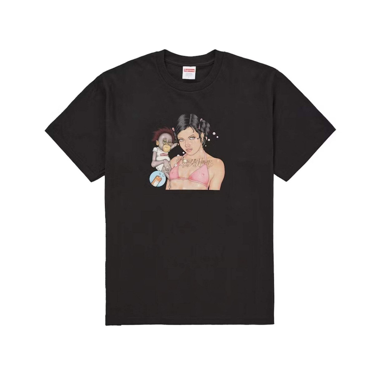 Supreme Angel Tee Black | eBay