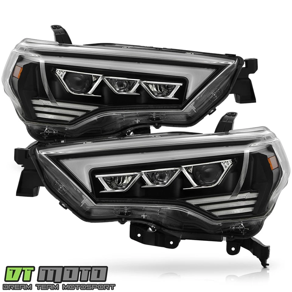 Faros proyectores LED negros Switchback para Toyota 4Runner 2014-2020 Foto 3 de 4