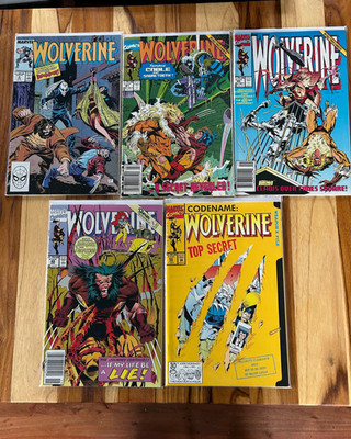 Wolverine Comics 5 Issues: 4, 41, 45, 49 and 50 with a special cover