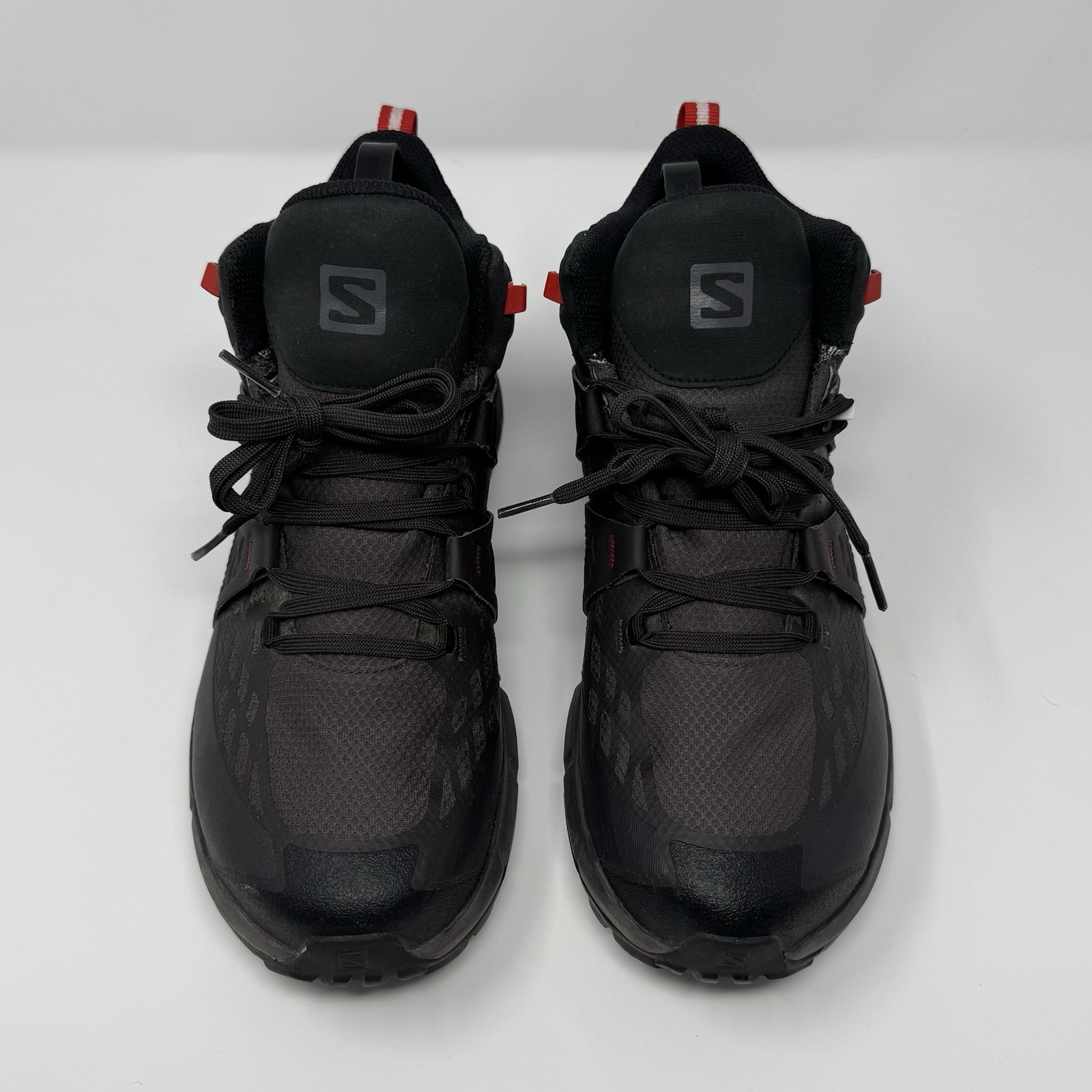 Stivali da trekking Salomon Odyssey Mid Gore Tex da uomo taglia 8 5 nero rosso