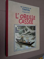 Tintin L'oreille cassée fac-simile noir et blanc Casterman 1986 en tbe