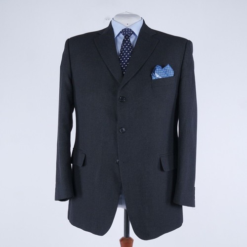 Mens MARKS & SPENCER Sport Coat 48R US Size Textured Grey Blazer Jacket - Picture 4 of 13