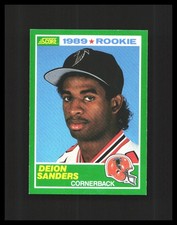 1989  Deion Sanders Rookie Card  - Score Green #246 Atlanta Falcons 