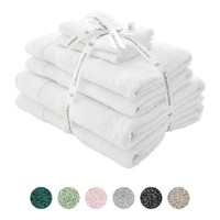 Catherine Lansfield Anti-Bacterial 100% Cotton 6 Piece Towel Bale