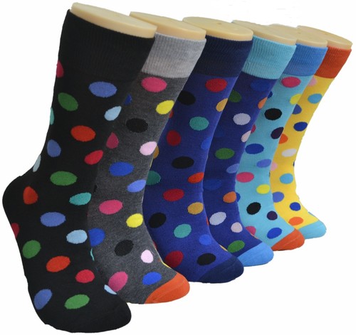 6 pares de calcetines suaves informales cómodos de vestir de algodón para hombre talla 10-13 - Imagen 9 de 24