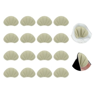 8 Pairs Heel Grips 0.2'' Thick Heel Cushion Pads Cushion Liners, Bright White