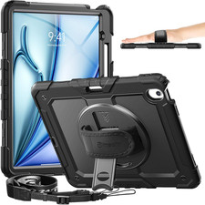 for Ipad Air 13 Inch Case M4 2026/ M3 2025/ M2 2024, 360  Rotating Stand, Pencil