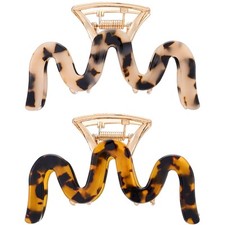 Metal Hair Claws Leopard Print Hair Clips for Thick Thin Hair Tortoise Shell ...