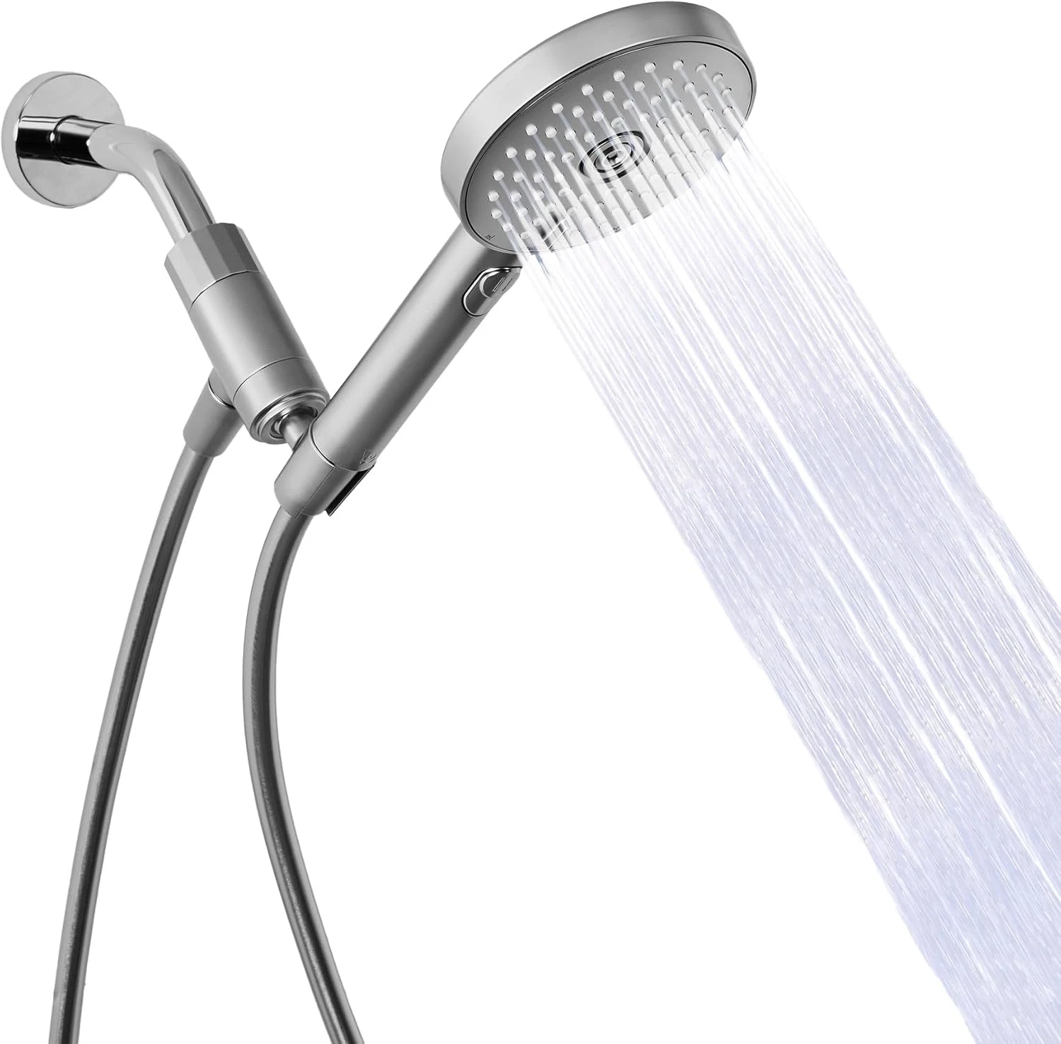 High Pressure Handheld Shower Head with 3 Spray Functions & 70" Hose - Moonlight