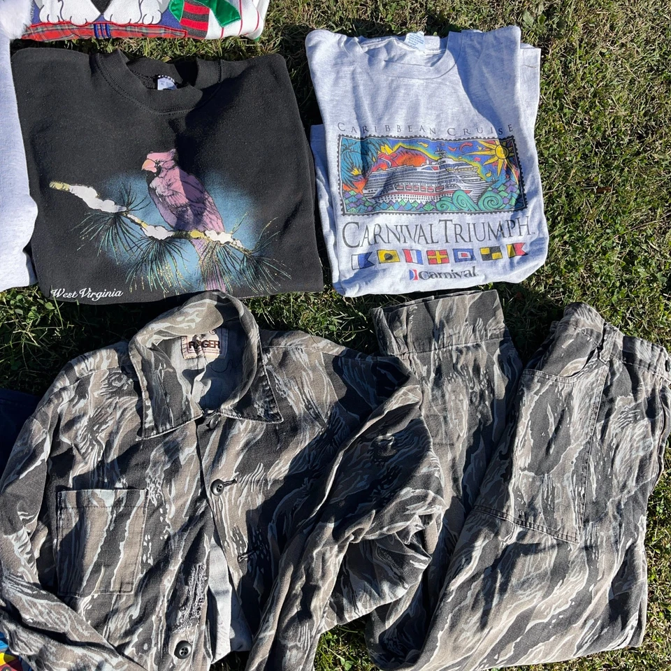 Lote de camisas com capuz vintage moletom gola redonda pacote revendedor anos 90 Y2K 20 itens - Imagem 3 de 4