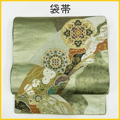 Obi 507my6 FUKURO OBI Treasure Flower Flower Arabesque Chrysanthemum Autumn Lea
