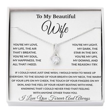 To My Wife Necklace, Christmas Gifts For Women, Anniversary Gift For Wife
