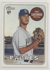 2018 Topps Heritage High Number Color Swap Variation SP Joey Lucchesi #655 5x8