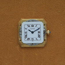 Cartier 1980-90s Santos Dumont Extra Plate Yellow Gold 96053 Manual Wind 14