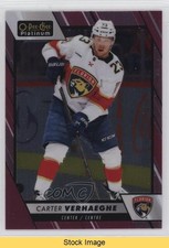 2023-24 O-Pee-Chee Platinum Matte Pink Carter Verhaeghe #122 READ 5ya