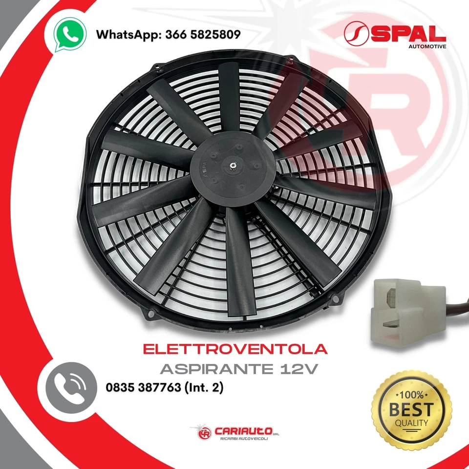 Ventilatore Aspirante Ventola Assiale Spal VA09-AP12/C-27A, 12v Diametro 280mm - Immagine 2 di 4