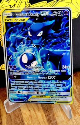 Pokemon Haunter & Ghastly GX anima Doujin ACG DIY Craft Art Custom Card Holo
