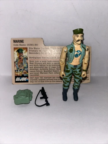 GI Joe Gung-Ho v1 1984 Hasbro Vintage Action Figure Complete Great Shape