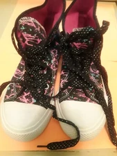 Extremely Me Girls Multi-Color Hight Top Lace Up Sneaker Casual Shoes Size 1