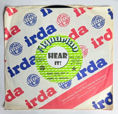 Melodic Country Mover /Honky Tonk 45 LARRY G. HUDSON Baby You Got AQUARIAN hear