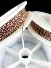 (1) Walnut w/ Dbl White Genuine Irish Linen Single Pool Billiard Cue Wrap Spool