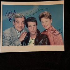 HAPPY DAYS CAST (3) FIRMATO 8X10 HENRY WINKLER•FONZI•BOSLEY•ROSS