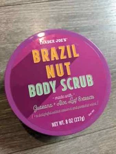 Trader Joe's Brazil Nut Body Scrub - Guarana + Aloe Leaf Extracts. BN. 