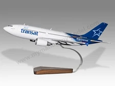 Airbus A310 Air Transat Desk Wood Airplane New Model Small Scale 1/130