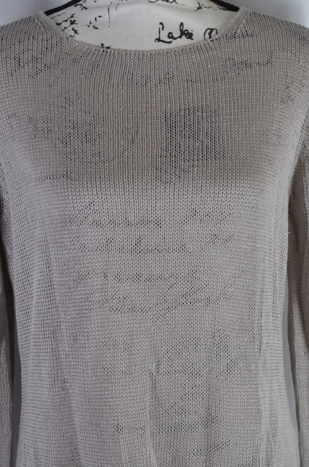 Suéter Pullover Maria Di Ripabianca Para Mujer Talla 10 Italia Suelto Tejido Gris Divertido Foto 3 de 4