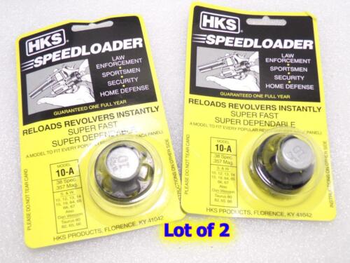 2-Lot 10-A HKS Speed Loader for S&W 38/357 K Frame 10 15 19 64 66 TAURUS 80 82 - Photo 1/2