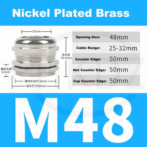 Kabelverschraubung PG7-PG63 Metrisch Metal Verschraubung M10-M100 Edelstahl IP68 - Bild 44 von 118