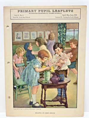 Beginners Story Leaflets Westminster Graded Materials 1931 Vol 17, 3 - Lesson 12