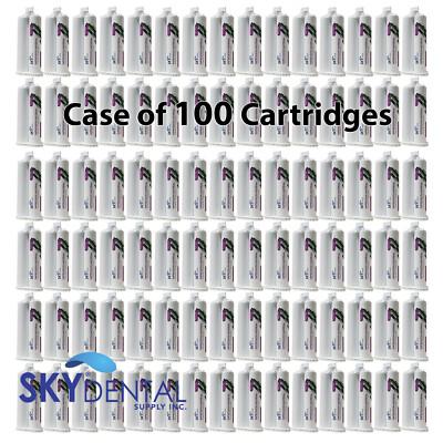100 x FAST SET Dental VPS Impression Material 50ml Cartridges MEDIUM LIGHT HEAVY